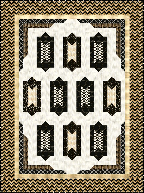 Camelot Fabrics Deco Ritz Pattern